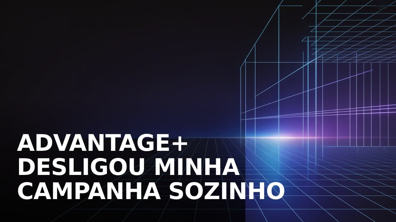 Advantage+ desligou minha campanha sozinho: por que acontece e como retomar