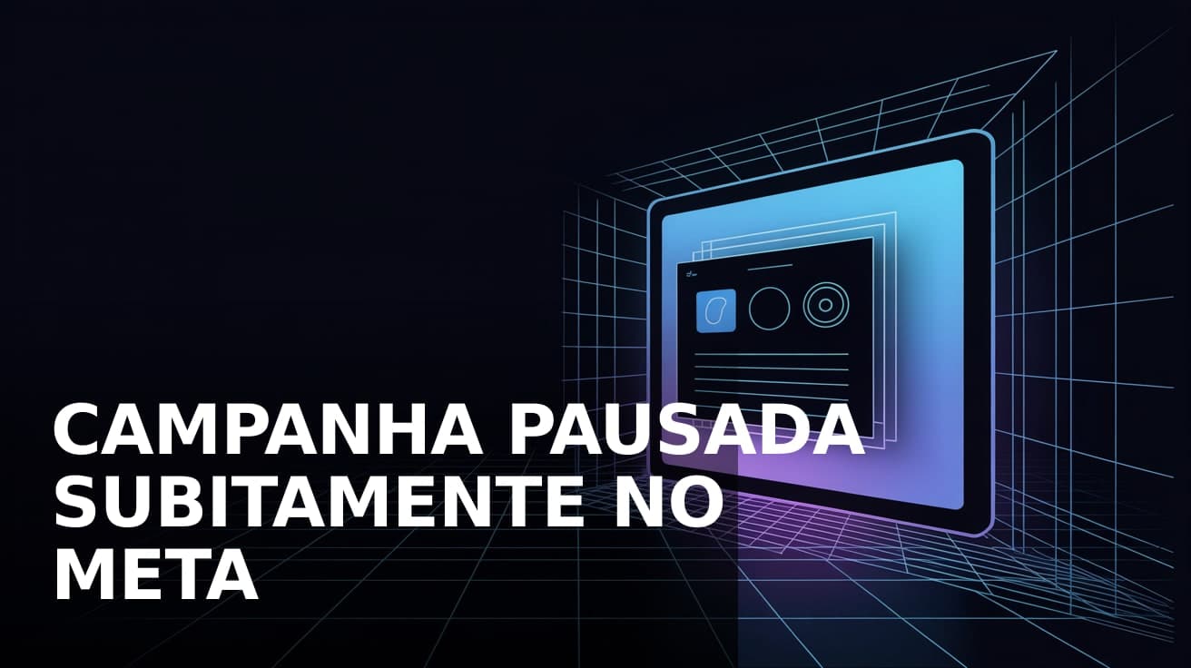 Campanha pausada subitamente no Meta Ads: diagnóstico em 10 minutos